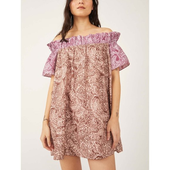 Free People Dresses & Skirts - 🎉LAST CHANCE🎉 NWT Free People Sophie Printed Dress / Light Combo